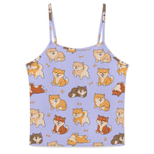 Load image into Gallery viewer, All The Shibas I Love Women's Cami and Shorts Pajama Set-15