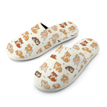 Load image into Gallery viewer, All The Shibas I Love Women's Cotton Mop Slippers-Footwear-Accessories, Dog Mom Gifts, Shiba Inu, Slippers-13