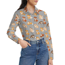 Load image into Gallery viewer, All The Shibas I Love Women's Shirt-Apparel-Apparel,Dog Mom Gifts,Shiba Inu,Shirt-34