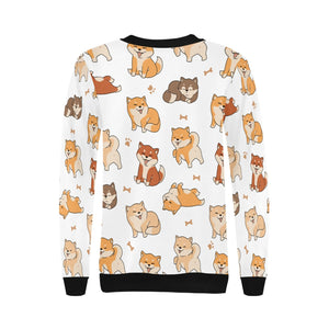 All The Shibas I Love Women's Sweatshirt-Apparel-Apparel, Shiba Inu, Sweatshirt-10