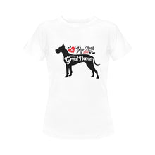 Load image into Gallery viewer, All You Need is Love and a Great Dane Women&#39;s T-Shirt-Apparel-Apparel, Dogs, Great Dane, Shirt, T Shirt-5