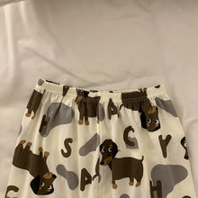 Load image into Gallery viewer, Alphabet Dachshund Love Women&#39;s Cotton Pajamas Set - with Pants or Shorts-Pajamas-Apparel, Dachshund, Dog Mom Gifts, Pajamas-14