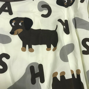 Alphabet Dachshund Love Women's Cotton Pajamas Set - with Pants or Shorts-Pajamas-Apparel, Dachshund, Dog Mom Gifts, Pajamas-17