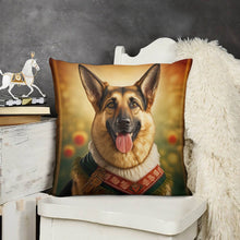 Load image into Gallery viewer, Alpine Elegance German Shepherd Plush Pillow Case-Cushion Cover-Dog Dad Gifts, Dog Mom Gifts, German Shepherd, Home Decor, Pillows-3
