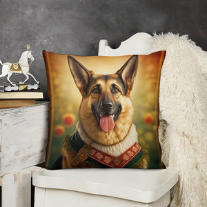 Alpine Elegance German Shepherd Plush Pillow Case-Cushion Cover-Dog Dad Gifts, Dog Mom Gifts, German Shepherd, Home Decor, Pillows-3