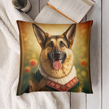 Load image into Gallery viewer, Alpine Elegance German Shepherd Plush Pillow Case-Cushion Cover-Dog Dad Gifts, Dog Mom Gifts, German Shepherd, Home Decor, Pillows-4
