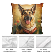 Load image into Gallery viewer, Alpine Elegance German Shepherd Plush Pillow Case-Cushion Cover-Dog Dad Gifts, Dog Mom Gifts, German Shepherd, Home Decor, Pillows-5
