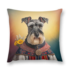 Load image into Gallery viewer, Alpine Elegance Schnauzer Plush Pillow Case-Cushion Cover-Dog Dad Gifts, Dog Mom Gifts, Home Decor, Pillows, Schnauzer-7
