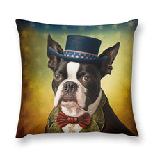Load image into Gallery viewer, American Aristocrat Boston Terrier Plush Pillow Case-Boston Terrier, Dog Dad Gifts, Dog Mom Gifts, Home Decor, Pillows-3