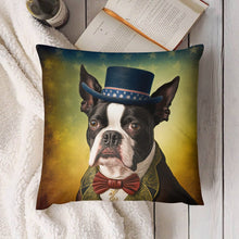 Load image into Gallery viewer, American Aristocrat Boston Terrier Plush Pillow Case-Boston Terrier, Dog Dad Gifts, Dog Mom Gifts, Home Decor, Pillows-7