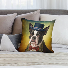 Load image into Gallery viewer, American Aristocrat Boston Terrier Plush Pillow Case-Boston Terrier, Dog Dad Gifts, Dog Mom Gifts, Home Decor, Pillows-8
