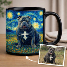 Load image into Gallery viewer, Personalized Starry Night Artwork American Bully Coffee Mug-Mug-American Bully,Dog Dad Gifts,Dog Memorial Gifts,Dog Mom Gifts,Mugs,Personalize Artwork-10