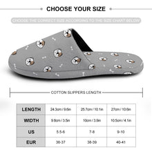 Load image into Gallery viewer, American Bully Slippers for Women - Charming American Bully Delight - Flannel-Accessories,American Bully,Dog Mom Gifts,Slippers-36-37_（5.5-6）-DarkGray-33