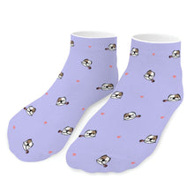 Load image into Gallery viewer, American Bully Socks - Ankle Length - Infinite American Bully Love-Accessories-Accessories,American Bully,Dog Dad Gifts,Socks-Lavender-One size-16