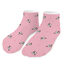 Load image into Gallery viewer, American Bully Socks - Ankle Length - Infinite American Bully Love-Accessories-Accessories,American Bully,Dog Dad Gifts,Socks-Pink-One size-6