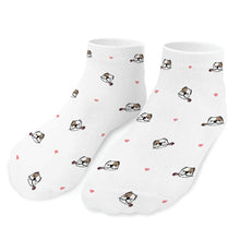 Load image into Gallery viewer, American Bully Socks - Ankle Length - Infinite American Bully Love-Accessories-Accessories,American Bully,Dog Dad Gifts,Socks-White-One size-1