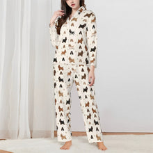 Load image into Gallery viewer, American Cocker Spaniel Pajamas for Women - XL Available - American Cocker Spaniels of Every Color-Pajamas-Apparel,Cocker Spaniel,Dog Mom Gifts,Pajamas-White-XS-1