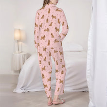 Load image into Gallery viewer, American Cocker Spaniel Pajamas for Women - XL Available - I Love Buff Cocker Spaniels-Pajamas-Apparel,Cocker Spaniel,Dog Mom Gifts,Pajamas-4