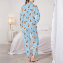 Load image into Gallery viewer, American Cocker Spaniel Pajamas for Women - XL Available - I Love Buff Cocker Spaniels-Pajamas-Apparel,Cocker Spaniel,Dog Mom Gifts,Pajamas-5