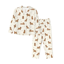 Load image into Gallery viewer, American Cocker Spaniel Pajamas for Women - XL Available - I Love Buff Cocker Spaniels-Pajamas-Apparel,Cocker Spaniel,Dog Mom Gifts,Pajamas-7