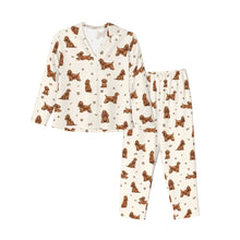 Load image into Gallery viewer, American Cocker Spaniel Pajamas for Women - XL Available - Playful Red Cocker Spaniels-Pajamas-Apparel,Doberman,Dog Mom Gifts,Pajamas-7