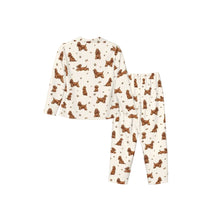 Load image into Gallery viewer, American Cocker Spaniel Pajamas for Women - XL Available - Playful Red Cocker Spaniels-Pajamas-Apparel,Doberman,Dog Mom Gifts,Pajamas-8