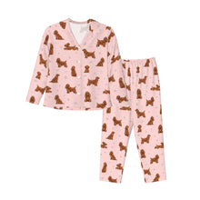 Load image into Gallery viewer, American Cocker Spaniel Pajamas for Women - XL Available - Playful Red Cocker Spaniels-Pajamas-Apparel,Doberman,Dog Mom Gifts,Pajamas-9