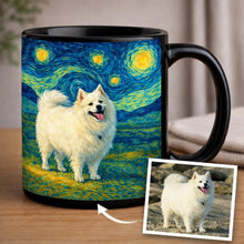 Load image into Gallery viewer, Personalized Starry Night Artwork American Eskimo Dog Coffee Mug-Mug-American Eskimo Dog,Dog Dad Gifts,Dog Memorial Gifts,Dog Mom Gifts,Mugs,Personalize Artwork-10