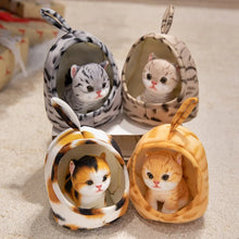 Load image into Gallery viewer, American Shorthair Cat plush - Cosy Hidey-Pod Brown Classic Tabby Kitty-22