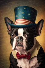 Load image into Gallery viewer, American Vintage Boston Terrier Wall Art Poster-Art-Boston Terrier, Dog Art, Home Decor, Poster-1