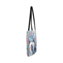 Load image into Gallery viewer, Arctic Gaze Siberian Husky Shopping Tote Bag-Accessories-Accessories, Bags, Dog Dad Gifts, Dog Mom Gifts, Siberian Husky-ONESIZE-4