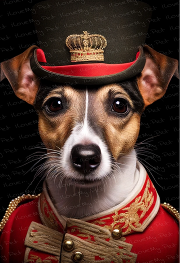 Aristocratic Admiral Jack Russell Terrier Wall Art Poster 360x