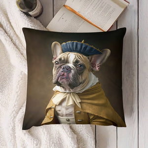 Aristocratic Adventure Fawn French Bulldog Plush Pillow Case-Cushion Cover-Dog Dad Gifts, Dog Mom Gifts, French Bulldog, Home Decor, Pillows-4