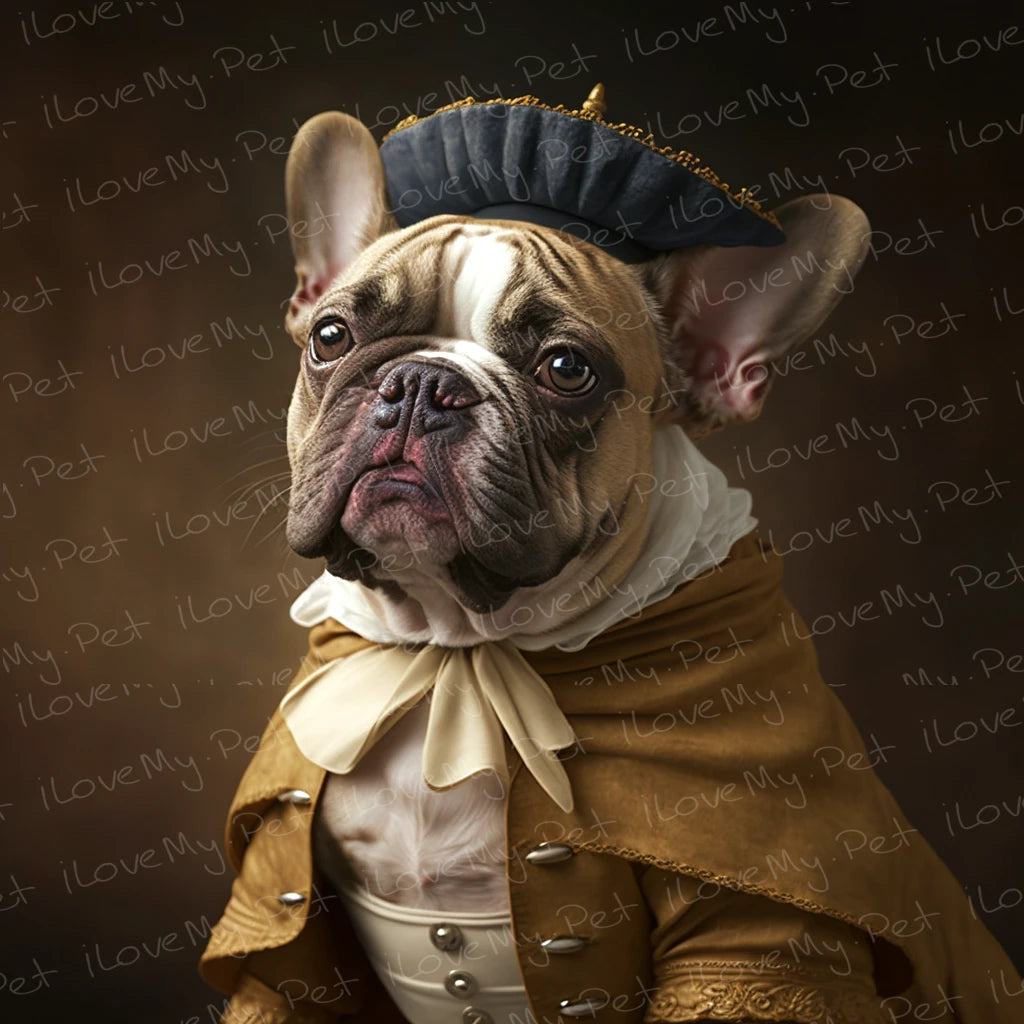Aristocratic Adventure Fawn French Bulldog Wall Art Poster-Art-Dog Art, French Bulldog, Home Decor, Poster-1
