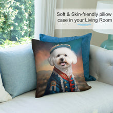 Load image into Gallery viewer, Aristocratic Cutie Bichon Frise Plush Pillow Case-Cushion Cover-Bichon Frise, Dog Dad Gifts, Dog Mom Gifts, Home Decor, Pillows-3