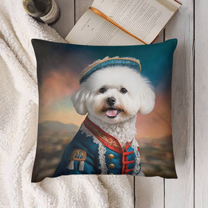 Aristocratic Cutie Bichon Frise Plush Pillow Case-Cushion Cover-Bichon Frise, Dog Dad Gifts, Dog Mom Gifts, Home Decor, Pillows-6