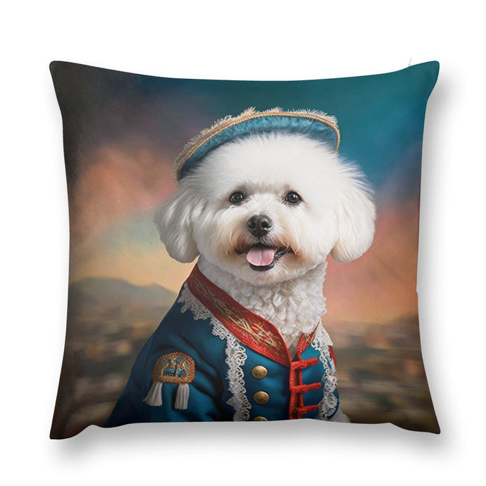 Aristocratic Cutie Bichon Frise Plush Pillow Case-Cushion Cover-Bichon Frise, Dog Dad Gifts, Dog Mom Gifts, Home Decor, Pillows-7