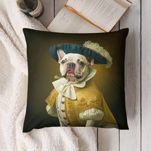 Load image into Gallery viewer, Aristocratic Cutie White French Bulldog Plush Pillow Case-Cushion Cover-Dog Dad Gifts, Dog Mom Gifts, French Bulldog, Home Decor, Pillows-4