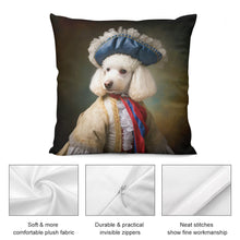 Load image into Gallery viewer, Aristocratic French White Poodle Plush Pillow Case-Cushion Cover-Dog Dad Gifts, Dog Mom Gifts, Home Decor, Pillows, Poodle-2