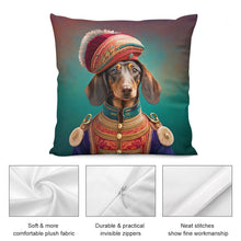 Load image into Gallery viewer, Aristocratic Paws Chocolate Dachshund Plush Pillow Case-Dachshund, Dog Dad Gifts, Dog Mom Gifts, Home Decor, Pillows-3