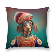 Load image into Gallery viewer, Aristocratic Paws Chocolate Dachshund Plush Pillow Case-Dachshund, Dog Dad Gifts, Dog Mom Gifts, Home Decor, Pillows-5