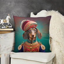 Load image into Gallery viewer, Aristocratic Paws Chocolate Dachshund Plush Pillow Case-Dachshund, Dog Dad Gifts, Dog Mom Gifts, Home Decor, Pillows-7