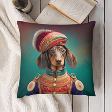 Load image into Gallery viewer, Aristocratic Paws Chocolate Dachshund Plush Pillow Case-Dachshund, Dog Dad Gifts, Dog Mom Gifts, Home Decor, Pillows-8