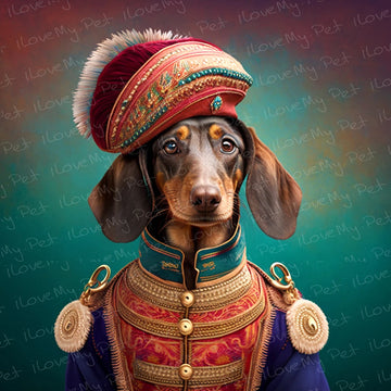 Aristocratic Paws Chocolate Dachshund Wall Art Poster-Art-Dachshund, Dog Art, Home Decor, Poster-1
