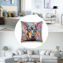 Load image into Gallery viewer, Artistic Essence Doberman Plush Pillow Case-Cushion Cover-Doberman, Dog Dad Gifts, Dog Mom Gifts, Home Decor, Pillows-8