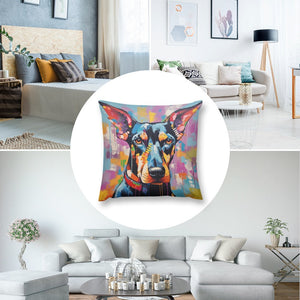 Artistic Essence Doberman Plush Pillow Case-Cushion Cover-Doberman, Dog Dad Gifts, Dog Mom Gifts, Home Decor, Pillows-8