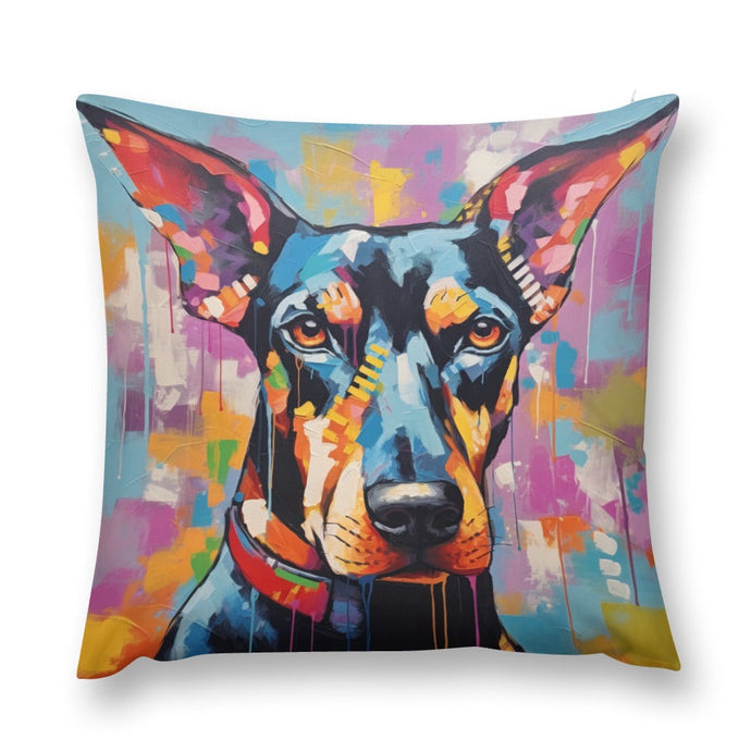 Artistic Essence Doberman Plush Pillow Case-Cushion Cover-Doberman, Dog Dad Gifts, Dog Mom Gifts, Home Decor, Pillows-12 