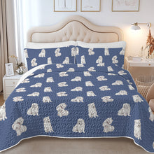 Load image into Gallery viewer, atercolor Delight Samoyeds Quilted Bedding Set-Bedding-Bedding,Blankets,Christmas,Home Decor-9