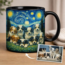 Load image into Gallery viewer, Personalized Starry Night Artwork Australian Shepherd Coffee Mug-Mug-Australian Shepherd,Dog Dad Gifts,Dog Memorial Gifts,Dog Mom Gifts,Mugs,Personalize Artwork-10