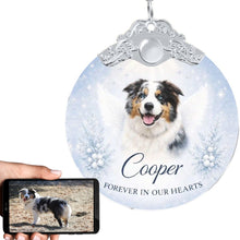 Load image into Gallery viewer, Australian Shepherd Ornament - Angel Dog Memorial Design - Personalized with Photo and Name-Christmas Ornament-Australian Shepherd,Christmas,Christmas Ornament,Personalize Artwork-1
